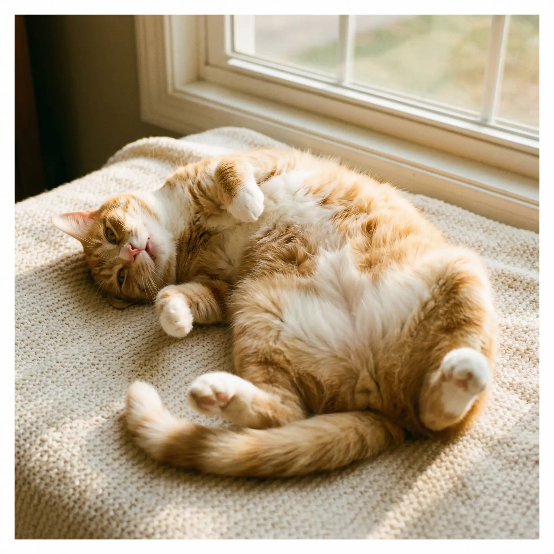 猫咪仰躺露出肚皮 - 来的都是客电视剧在线观看